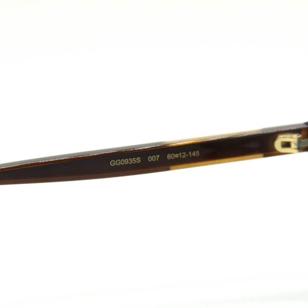 NEW GUCCI GG0935S 007 BROWN BLUE PILOT AUTHENTIC MEN SUNGLASSES 60-12-145 - Picture 7 of 11